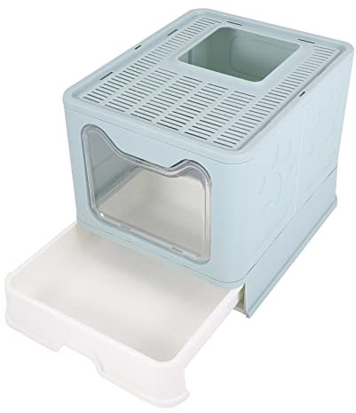 Mipcase 1pieza Caja De Arena para Gatos y Inodoro Antisalpicaduras para Gatitos Diseño Cerrado y Espacio Adecuado para Mascotas