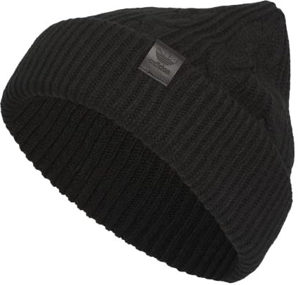adidas Originals Beanie mit Zopfmuster und Manschette, Schwarz, Einheitsgr��e