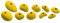 Ocun Holds Set 2 - slopers Klettergriffe, Farbe:Yellow.