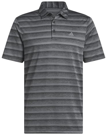 adidas Golf Herren Two Colour Streifen Primegreen Poloshirt