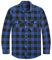J.VER Checked Shirt Mens Blue Long Sleeve Cotton Flannel Lumberjack Shirt Regular Fit Button Down Casual Tartan Shirts 4XL