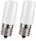 Ruiandsion E17 LED Ampoules pour Réfrigérateur Blanc Chaud, 5W AC 100-265V, 3030 6SMD Ampoule LED pour Hotte de Cuisine et Lumières de Réfrigérateur - Lot de 2