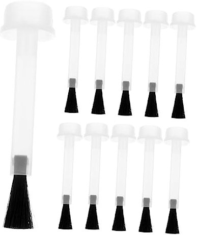 FRCOLOR 20pcs Nail Gel Nails Gel Nail Art Gel Nail Building Gel Replacement Nail Polish Bottle Brush Replacement Bottle Brush Empty Fingernail Polish Brush Applicator Brush Seal Plastic
