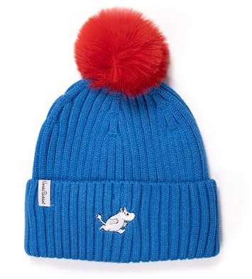 Moomintroll Running Kids Moomin Beanie Hat, Blue, One Size fits Most