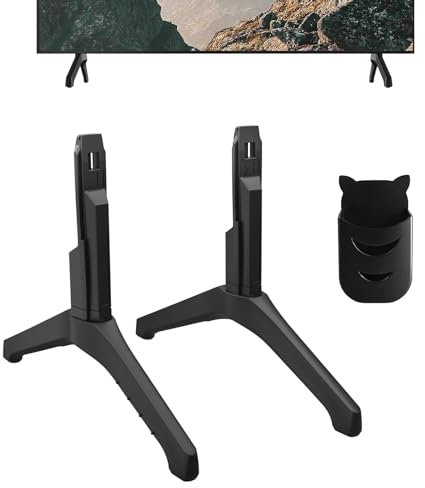 Varghesyla TV Base Stand for Samsung TV Legs,Replacement for Samsung 50 55 58 Inch LED TV-UN50TU7000 UN55TU7000 UN58TU7000 UN58TU7000FXZA UN55TU7000FXZA UN50TU7000FXZA BN96-50859A with Romote Holder