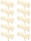 10er-Pack rechteckige Tischdecken, 153 x 260 cm Beige Tischdecke, Polyester-Tischdecke für 1,8 m große rechteckige Tische, Flecken- und knitterfrei, waschbare Stoff-Tischdecken für Hochzeit
