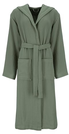Vossen Damen & Herren Bademantel Silent Detox Green XXS/XS