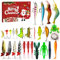 Adventskalender 2024 – 24 Köder Set Adventskalender | Weihnachtsköder Für Fische | Weihnachtsgeschenke Mit Köder Für Erwachsene Männer, Teenager, Männer, Ehemänner, Angelliebhaber