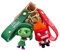 AMAZOC 2 pz/lotto Insides Outs Disgusts Anime Portachiavi Auto Phone Charm Cartoon Portachiavi Pendenti, Multicolore, Taglia unica