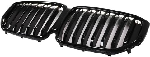 Artudatech Kühlergrill Frontstoßstangengrill Frontgrill ABS Gloss Black Front Kidney Grille Grill Fit for BMW X5 G05 2019-2022 M-Performance