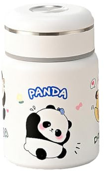 Cute Panda - Vaso aislado de acero inoxidable 316 con diseño de oso panda