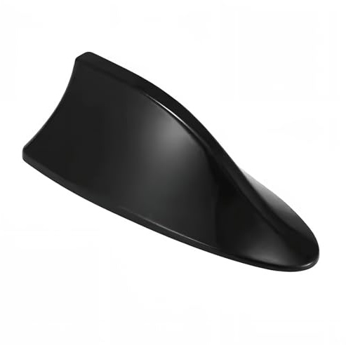 Tryagat Antenne Requin Voiture pour Toyota Yaris 3 (III) XP13 I 2014-2020, Antenne de Toit Auto ABS Plastique Aérodynamique Base Signal Radio FM AM Rechange,Black