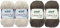 SB Pack Gründl Cotton Fun Häkelset für Topflappen Inhalt 4x50g Material 100% Baumwolle incl. Gratis Häkelanleitung und Häkelnadel (Creme, Grau)