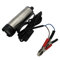 TAKPART DC 12V 51mm Ölpumpe Wasserpumpe Transferpumpe DieselkraftstoffpumpeWasser Öl Diesel Tauchpumpe Treibstoff Transfer mit Zigarettenanzünder Edelstahl