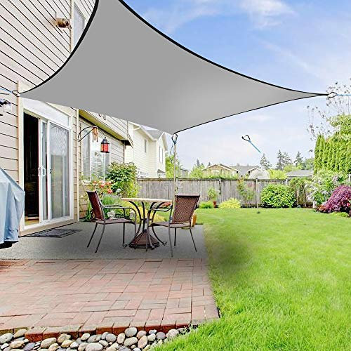 Green Bay Sun Sail Shade Canopy Awning for Outdoor Patio Garden 2mx2m Square in Anthracite