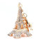 HEEPDD Porte-clés en, Eiffel Porte-clés en Pendentif breloque pour Sac à Main Charm Sac à Main téléphone Sac Porte-clés
