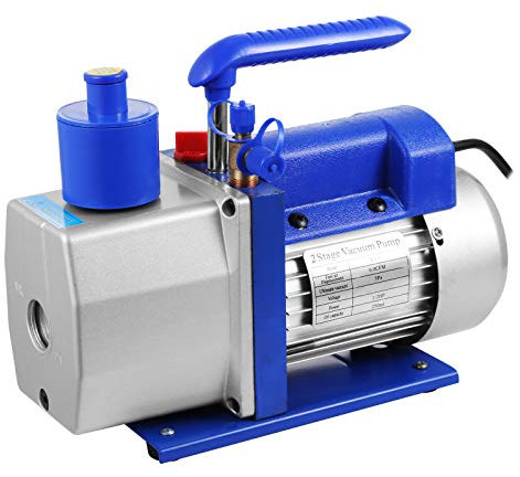 VEVOR Pompa a Vuoto per Refrigerante 6CFM 1720Rpm Pompa per Vuoto a Singolo Stadio Condizionatore d'Aria Pompa a Vuoto a Palette Rotante Pompa