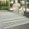 the carpet Machka - robuster Outdoor Teppich, modernes Design, Wetterfest & UV-beständig, für Balkon, Terrasse und Wintergarten, auch für Küche oder Esszimmer geeignet, Grün, 80 x 200 cm