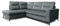 Robin Camel Ecksofa mit Schlaffunktion Bettkasten 5 Abnehmbare Rückenkissen Sofa L-Form Schlafsofa Freistehende Eckcouch Schlafcouch Wohnzimmermöbel Wohnlandschaft Grau Links