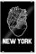 artboxONE Acrylglasbild 30x20 cm Städte/New York New York Heart Map - Bild New York Cities City