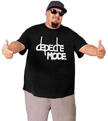 T Shirts Depeche-Mode Big Size Herren T-Shirt Plus Tee Tops Schwarz, Schwarz , XL