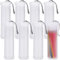 8 Stück ausziehbare Kunststoff-Pinsel-Hülle, transparent, langer Pinselhalter, Röhrenaufbewahrung, Pinsel-Organizer, Bleistiftbehälter, staubdicht, Künstler, Reisen
