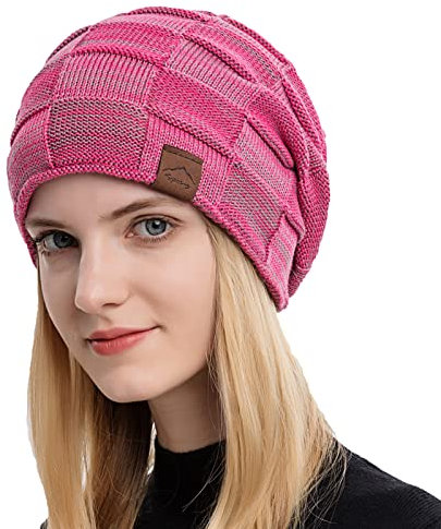 Gajaous Damen Beanie Mütze Warme gefütterte Feinstrick Herren Mütze Fleece Innenfutter Unisex Wintermütze