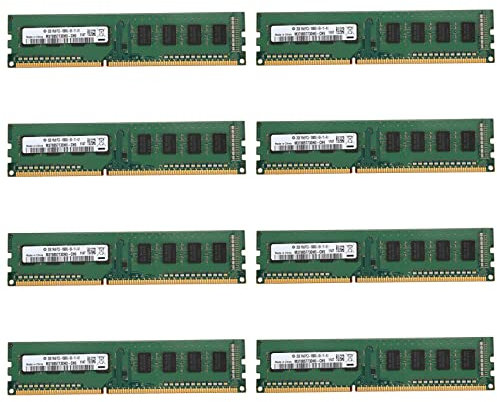 Mengmen Lot de 8 barrettes de mémoire RAM DDR3 2 Go 1333 MHz pour PC de bureau 240 broches 1,5 V