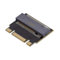 xiwai NVME M-Key NGFF B+M 22x30mm auf 22x42mm Stecker auf Buchse Erweiterungsadapter Kompatibel mit Legion Go ThinkPad 2230 2242 SSD