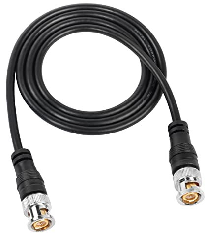 YACSEJAO Cavo coassiale BNC maschio a BNC maschio Cavo di prolunga coassiale a bassissima perdita 50 ohm HD-SDI BNC Jumper per l'analizzatore di telecamere di sicurezza CCTV (6.6FT) (1M)