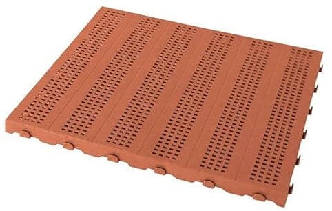 Giordanoshop Set 4 Piastrelle in Plastica da Esterno 60 x 60 cm Forata