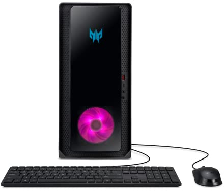 Acer Predator Orion 3000 PO3-650-UR14 Gaming Desktop | Intel Core i7-13700F 16-Core | NVIDIA GeForce RTX 3070 | 16GB DDR5 | 1TB PCIe Gen 4 SSD | Intel Wi-Fi 6E | Tastiera e mouse, Nero