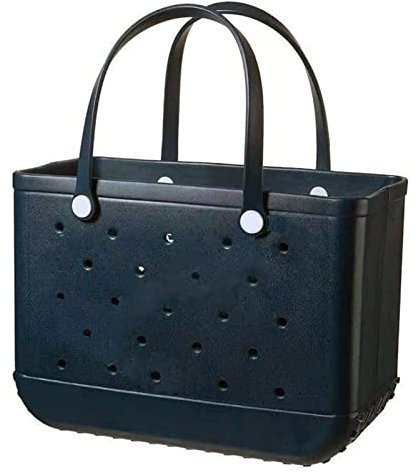 Joberio Strandtasche Handtasche | Große EVA-Einkaufstasche aus Gummi mit Löchern,Waschbare, strapazierfähige, offene Einkaufstasche für Sommer, Pool, Sport, Fitnessstudio, Einkaufen