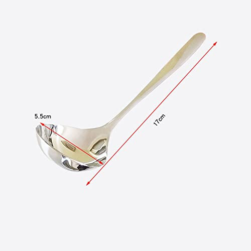 GLigeT Tablespoons Round Spoons, Stainless Steel Soup Spoons, Thick Heavy-Weight Table Spoons Serving Spoon