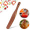 cobee Spurtle magro in legno di teak, per antipasti, spalmare, cuocere, mescolare il bastoncino per raggiungere il fondo del barattolo, raschietto, utensili da cucina per cucinare pane impasto, frusta
