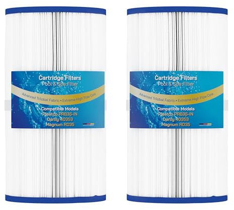 Aqua Whirlpools 2 x Ersatz Filter kompatibel mit Pleatco PRB35-IN, Darlly 40353, SC705, Magnum RD35