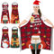 4 Piezas Delantal de Navidad de Gran Tamaño Divertido Delantal de Chef Ajustables para Mujeres y Hombres, Delantal de Cocina Impermeable para Cocina, Hornear, Fiesta de Navidad, Esposa Marido