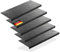 BigDean 3 Stück Stufenmatten aus Gummi – 75 x 25 cm – Outdoor Treppenstufenmatten – Anti Rutsch Gummimatten Karo Design