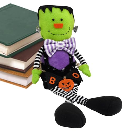 Halloween Franke-nstein Plüschtier, Süßes Franke-nstein Flauschiges Stofftier, Amüsantes Cartoon Plüschmon-ster Spielzeug,Anime Cosplay Plüschtier, Franke-nstein Sammelpuppe für Ferienhausdekorationen