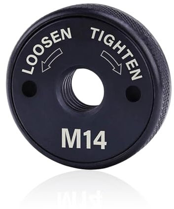 M14 Schnellspannmutter, Profi Winkelschleifer Zubehör, für Alle Gängigen Fabrikate Winkelschleifer, AEG, Metabo, Makita, Flex, Black& Decker, Dewalt, Hitachi etc
