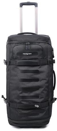 Hedgren COMPACT Unisex Duffle mit Rollen 75 cm + RFID – faltbar, 75 l, wasserabweisend | Schwarz
