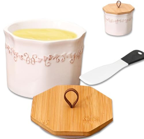 Gohytal French Butter Dish 280 g French Butter Dish Water Cooled with Water Cooling French Butter Bell