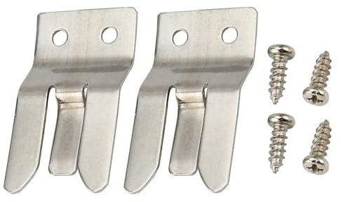 DIDILLX Edelstahl Autoradio Mikrofon Clip Halter mit Schrauben sorgt für klare Anrufe und stabilen Halt für verschiedene Radios