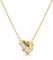 Linawe Bijoux colliers en or pour femmes, ensemble de chaînes en acier inoxydable, pierre de naissance, collier en or avec pendentif, pierres précieuses, cristal