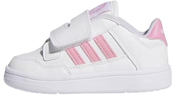 adidas Unisex Baby Rapid Court Infant Shoes, FTWR White/Bliss pink/FTWR White, 25 EU