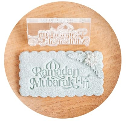 Lebensmittelechte Acryl-Keksstempel, Keksform, praktische Ramadan-Dessert-Herstellung für Eid-Veranstaltungen, detailliert