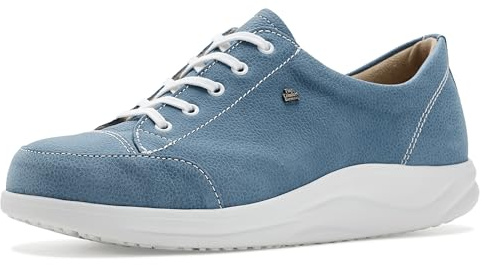 Finn Comfort Halbschuh Ikebukuro 2911-834214, Finnamic Abrollsohle, Nubukleder,Hellblau, Weiche Fußbettung zum Wechseln Blau