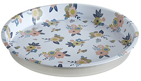 Premier Housewares 507319 Alicia Serving Tray, Round, Tin, Multi-Colour, 33 x 33 x 4 cm