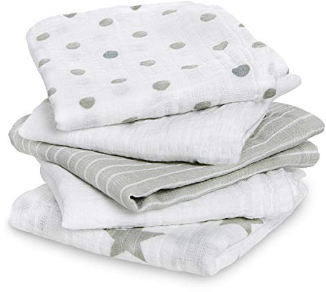 aden + anais G3378B dusty 5-packaden muslin squares, mehrfarbig