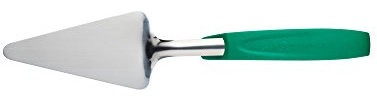 MasterClass Farbcodierter Edelstahl-Kuchenschneider / -servierer, 32 cm (12,5) - Grün (vegetarisch)